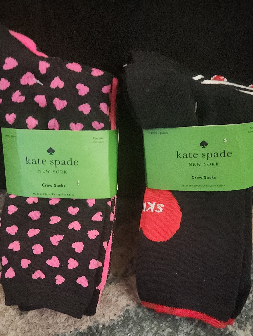 2 Pack Of 3 Pairs Of kate spade Socks